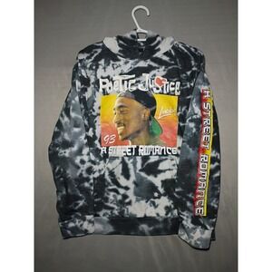 2Pac Tupac Shakur Hoodie Mens Size XL Poetic Justice Tie Dye Pullover Sweatshirt
